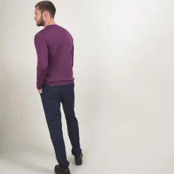 Maison Montagut Pull Col V En Laine Merinos - Badyss><noscript><img width=