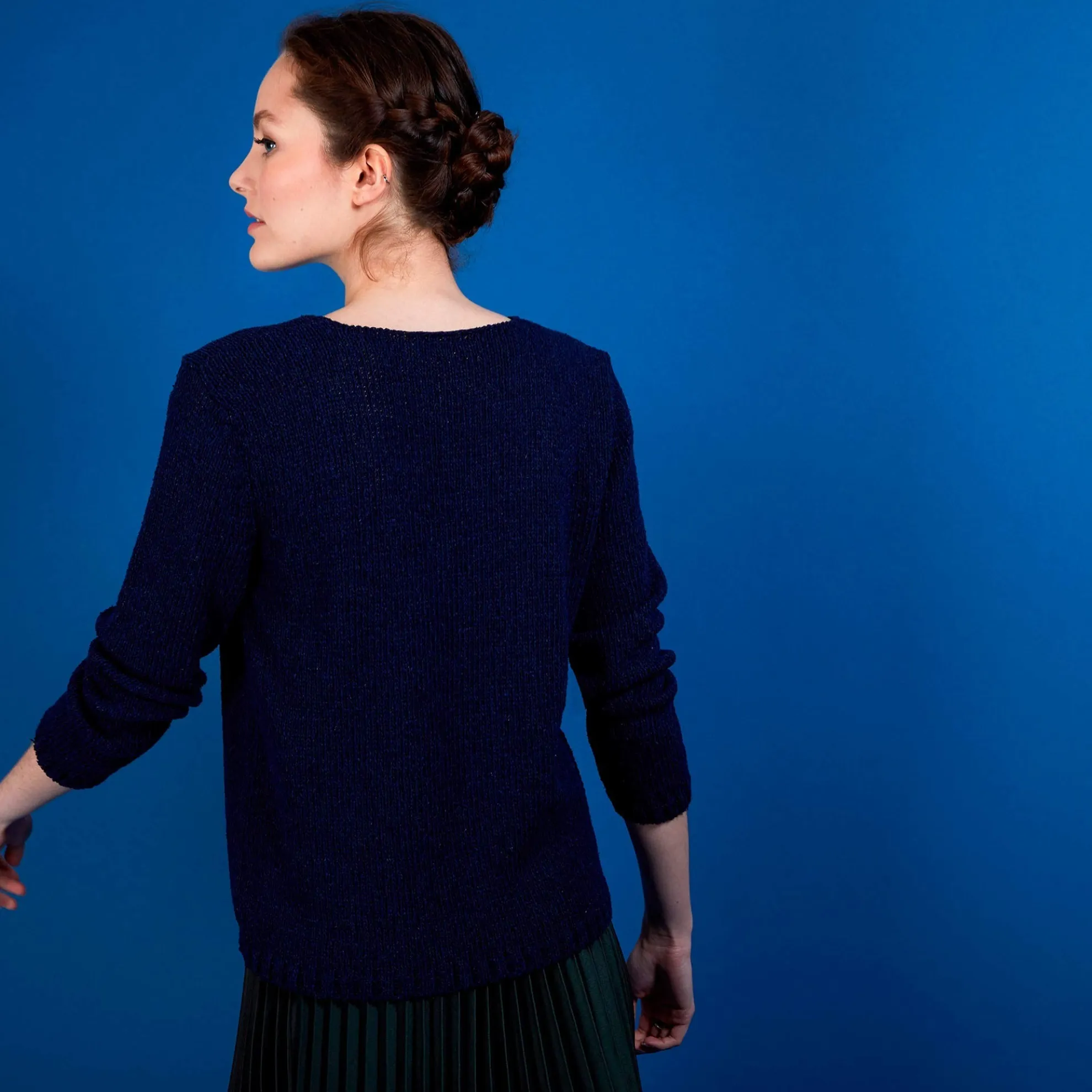 Maison Montagut Pull Col V En Soie Coton Et Laine - Blovis>Femme Pulls