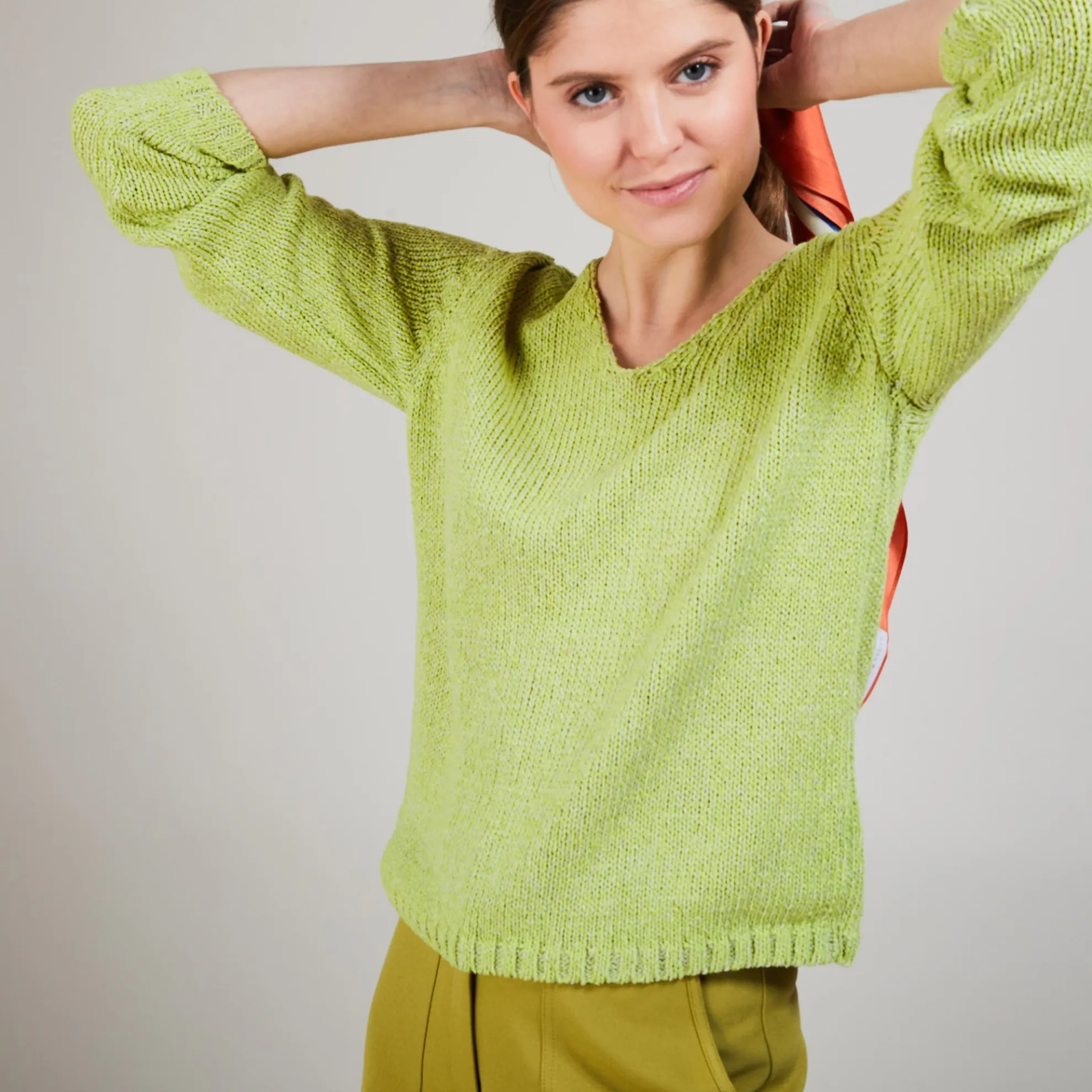 Maison Montagut Pull Col V En Soie Coton Et Laine - Blovis>Femme Pulls