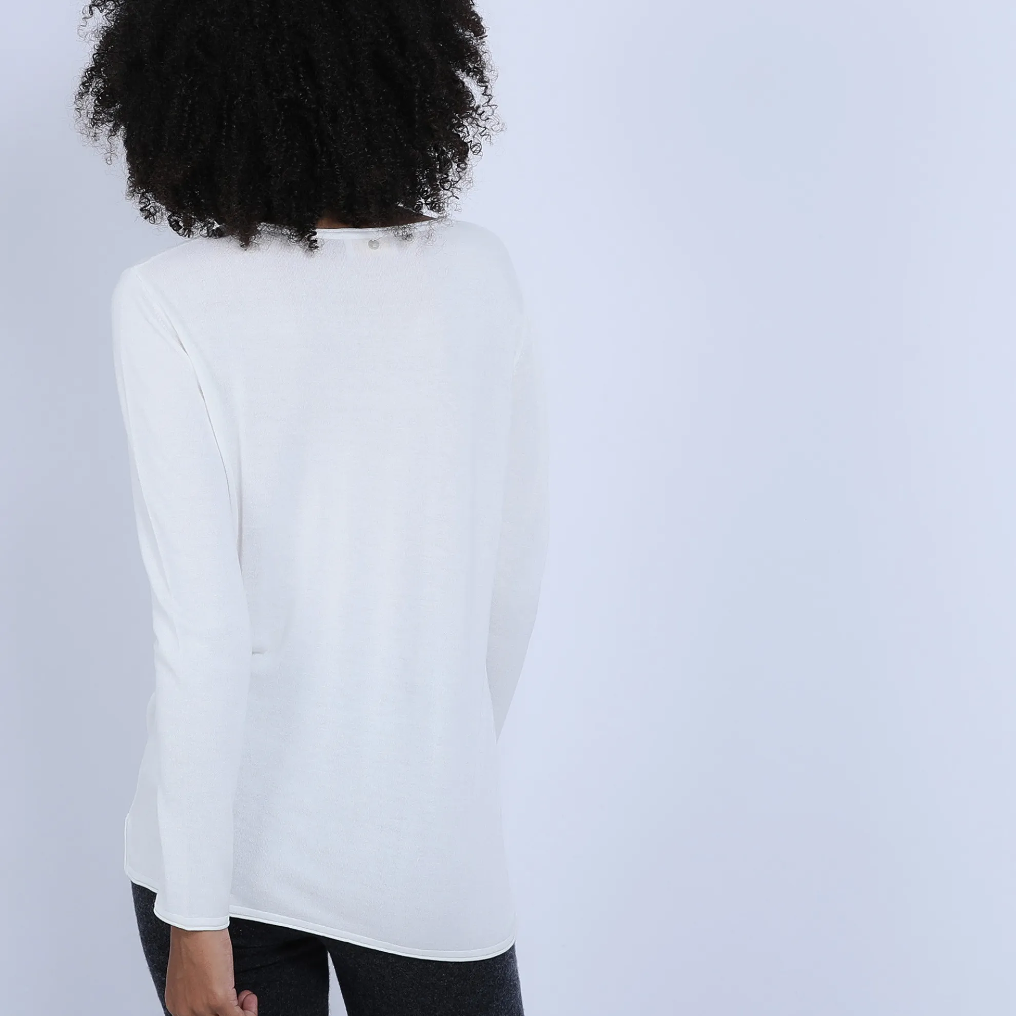 Maison Montagut Pull Col V Oversize En Bambou Cachemire - Ornella>Femme Pulls