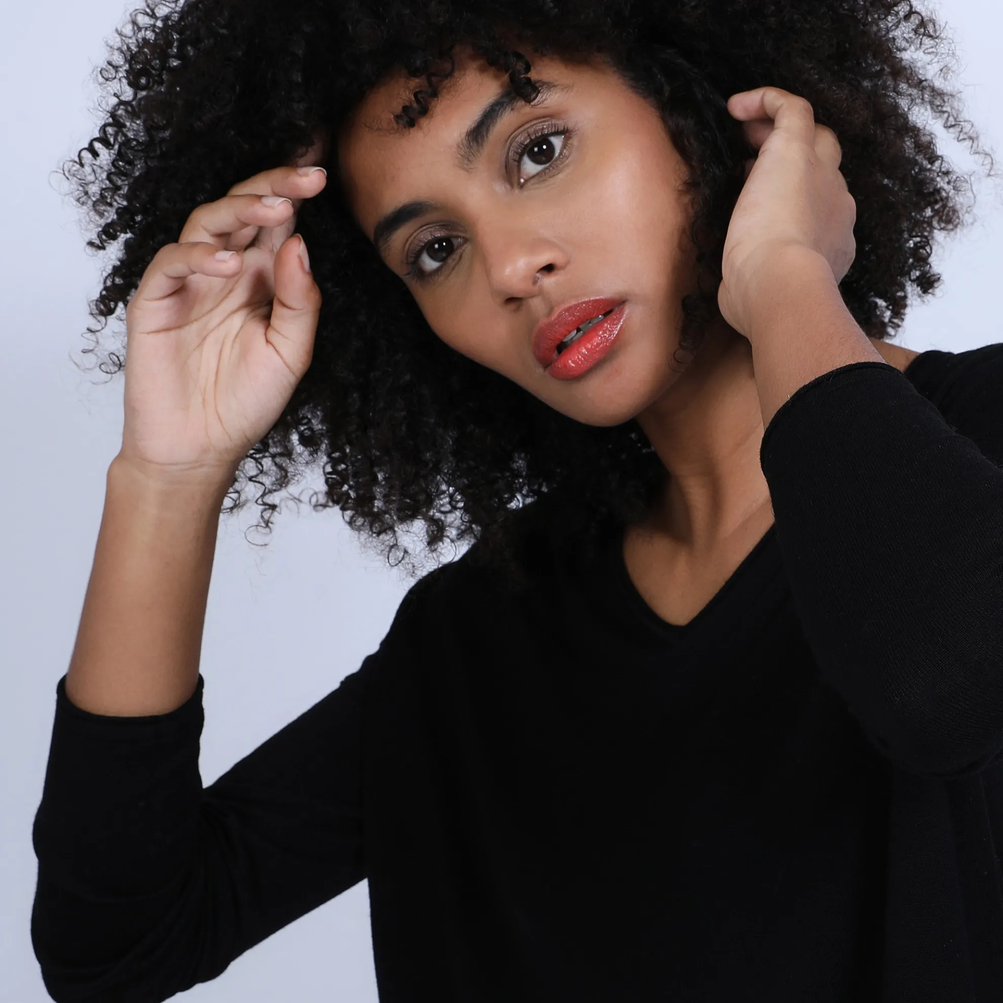 Maison Montagut Pull Col V Oversize En Bambou Cachemire - Ornella>Femme Pulls