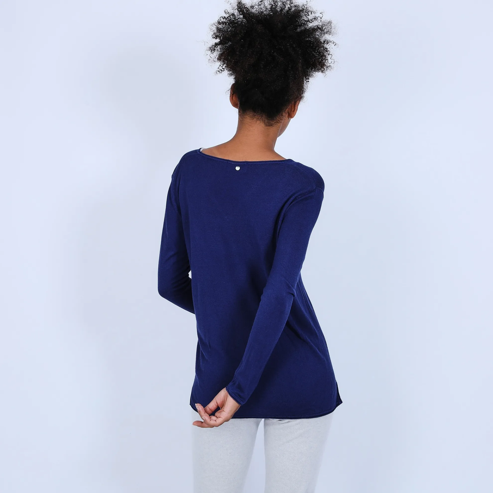 Maison Montagut Pull Col V Oversize En Bambou Cachemire - Ornella>Femme Pulls
