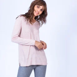 Maison Montagut Pull Col V Oversize En Bambou Cachemire - Ornella><noscript><img width=