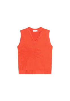 Maison Montagut Pull Col V Sans Manches En Coton - Manon><noscript><img width=