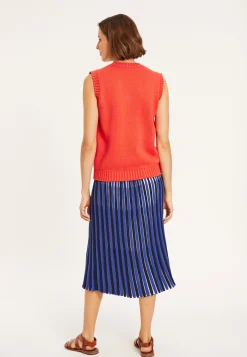 Maison Montagut Pull Col V Sans Manches En Coton - Manon><noscript><img width=