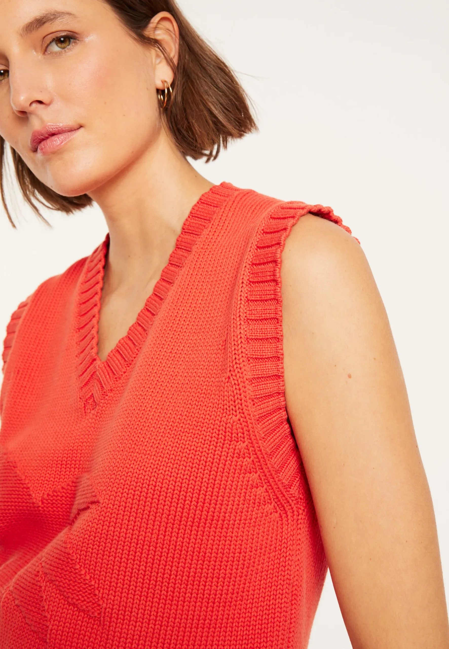 Maison Montagut Pull Col V Sans Manches En Coton - Manon>Femme Pulls