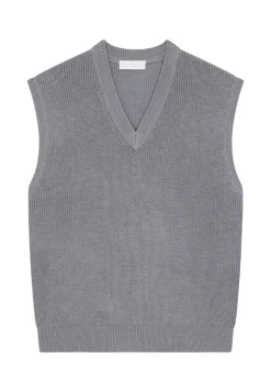 Maison Montagut Pull Col V Sans Manches En Laine Merinos - Felipe><noscript><img width=