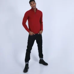 Maison Montagut Pull Col Zippe En Cachemire 2 Fils - Blaise><noscript><img width=