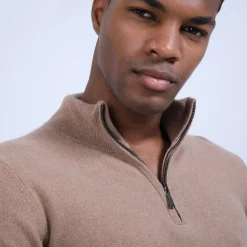 Maison Montagut Pull Col Zippe En Cachemire 2 Fils - Blaise><noscript><img width=