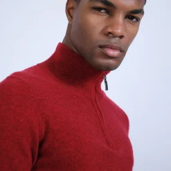 Maison Montagut Pull Col Zippe En Cachemire 2 Fils - Blaise><noscript><img width=