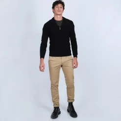 Maison Montagut Pull Col Zippe En Cachemire 2 Fils - Blaise><noscript><img width=