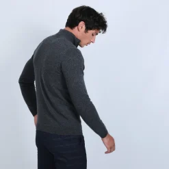 Maison Montagut Pull Col Zippe En Cachemire 2 Fils - Blaise><noscript><img width=