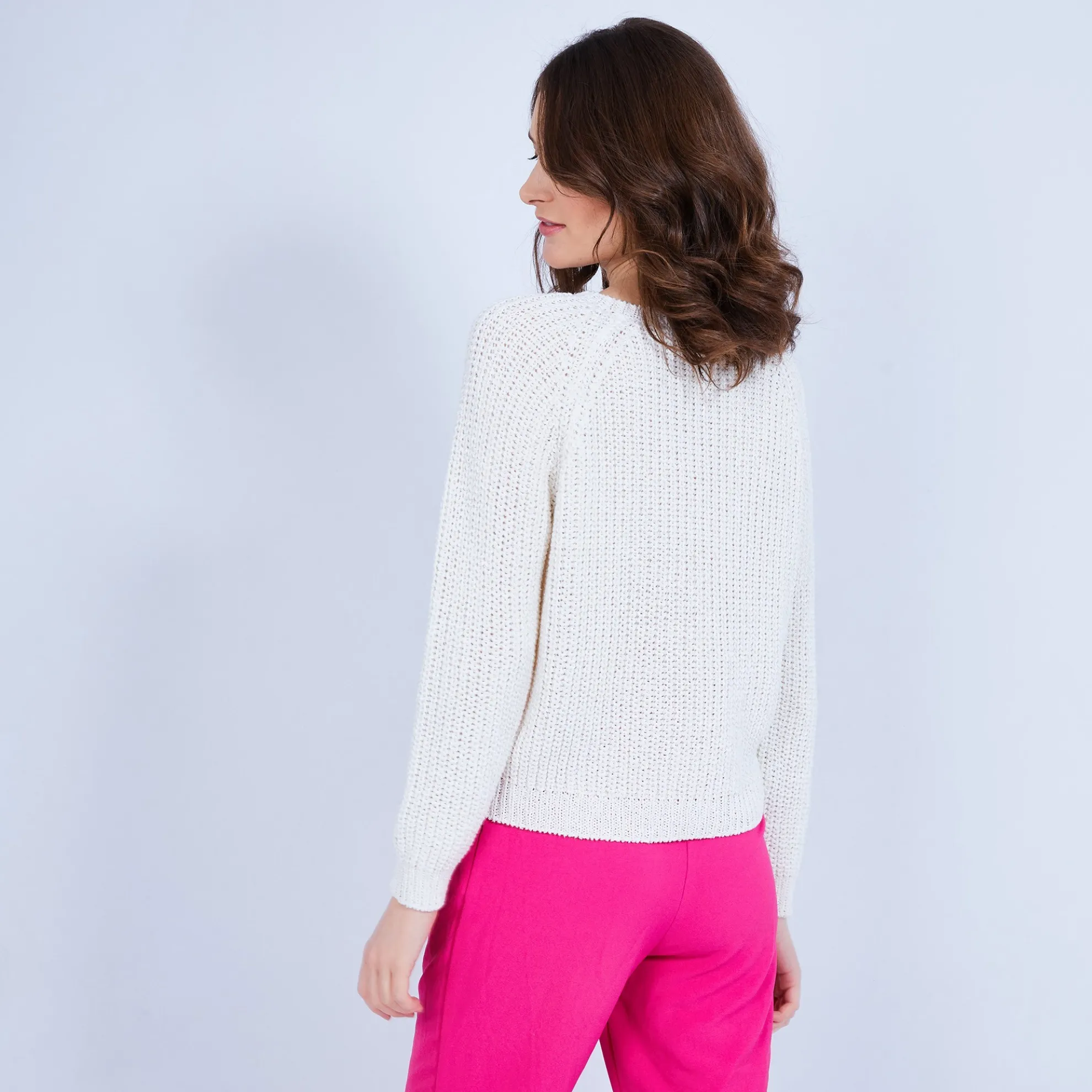 Maison Montagut Pull Cotele Col V - Charles>Femme Pulls