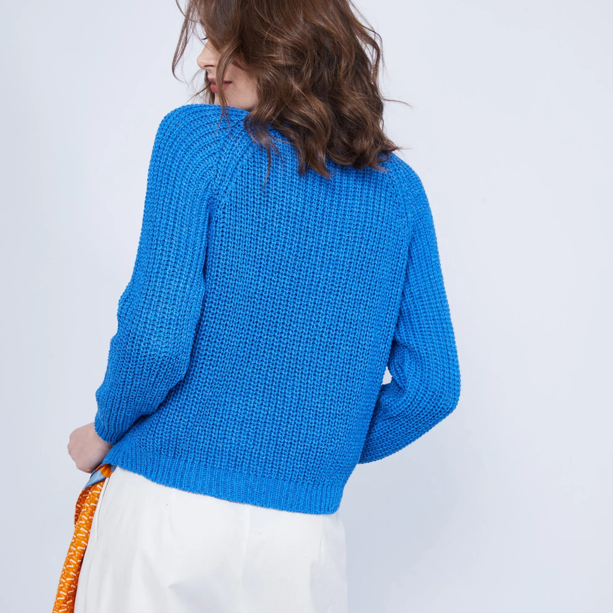 Maison Montagut Pull Cotele Col V - Charles>Femme Pulls