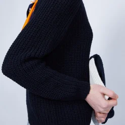 Maison Montagut Pull Cotele Col V - Charles><noscript><img width=