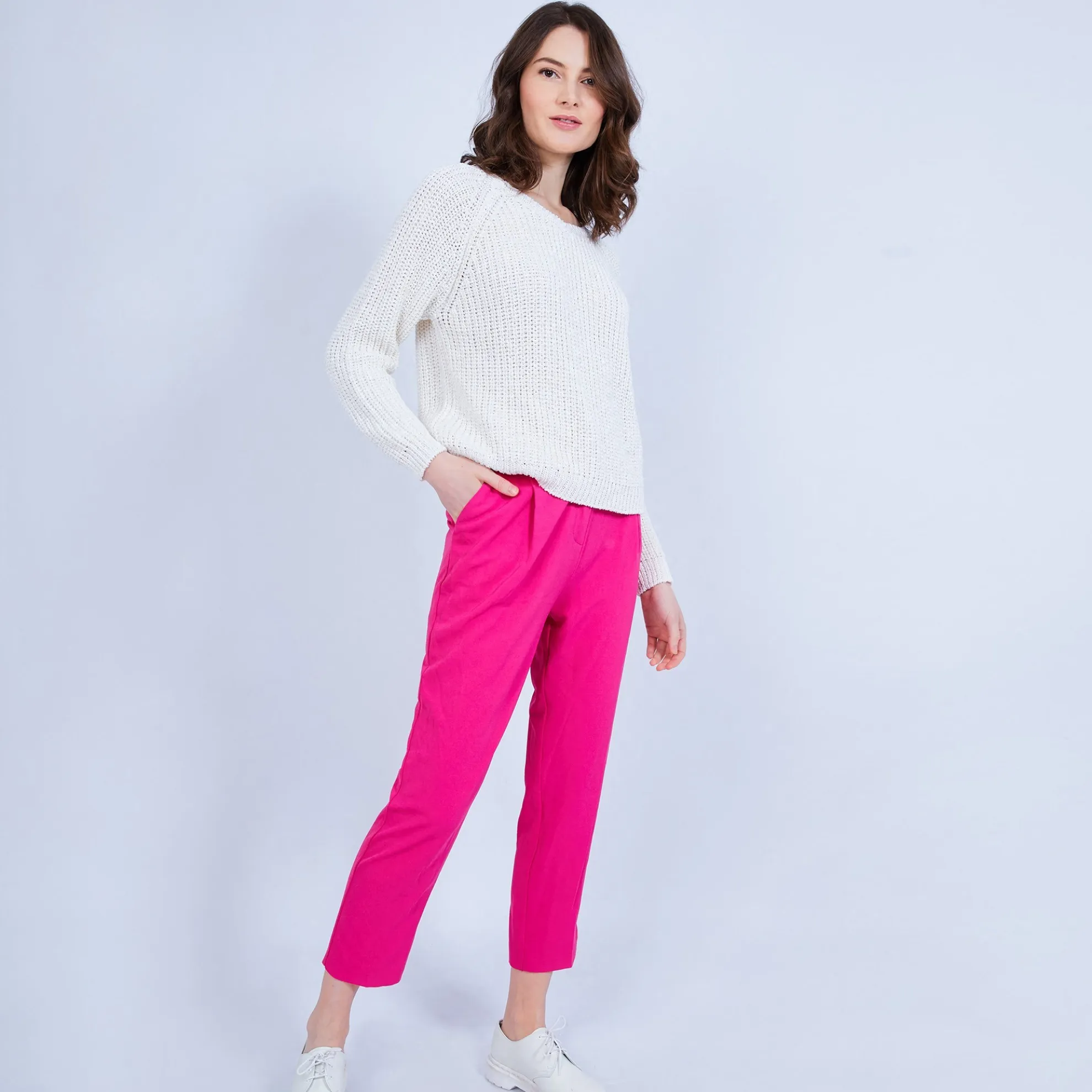 Maison Montagut Pull Cotele Col V - Charles>Femme Pulls