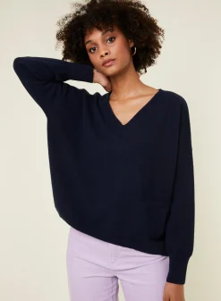 Maison Montagut Pull Court En Cachemire Avec Poche - Balba><noscript><img width=