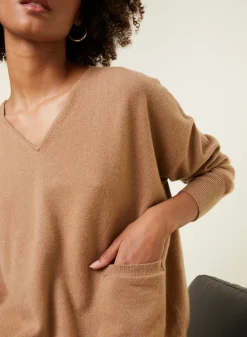 Maison Montagut Pull Court En Cachemire Avec Poche - Balba><noscript><img width=