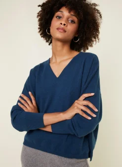 Maison Montagut Pull Court En Cachemire Avec Poche - Balba><noscript><img width=