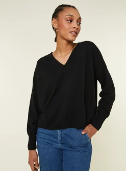 Maison Montagut Pull Court En Cachemire Avec Poche - Balba><noscript><img width=