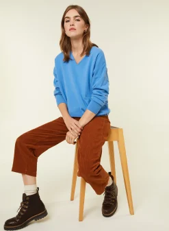 Maison Montagut Pull Court En Cachemire Avec Poche - Balba><noscript><img width=