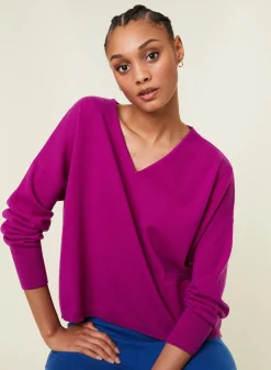 Maison Montagut Pull Court En Cachemire Avec Poche - Balba><noscript><img width=