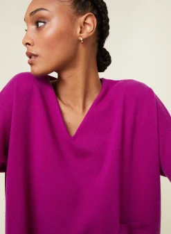 Maison Montagut Pull Court En Cachemire Avec Poche - Balba><noscript><img width=