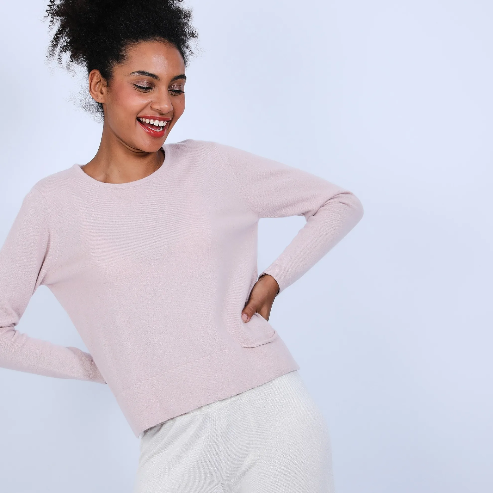 Maison Montagut Pull Court Fentes Cotes En Cachemire - Ophelie>Femme Pulls