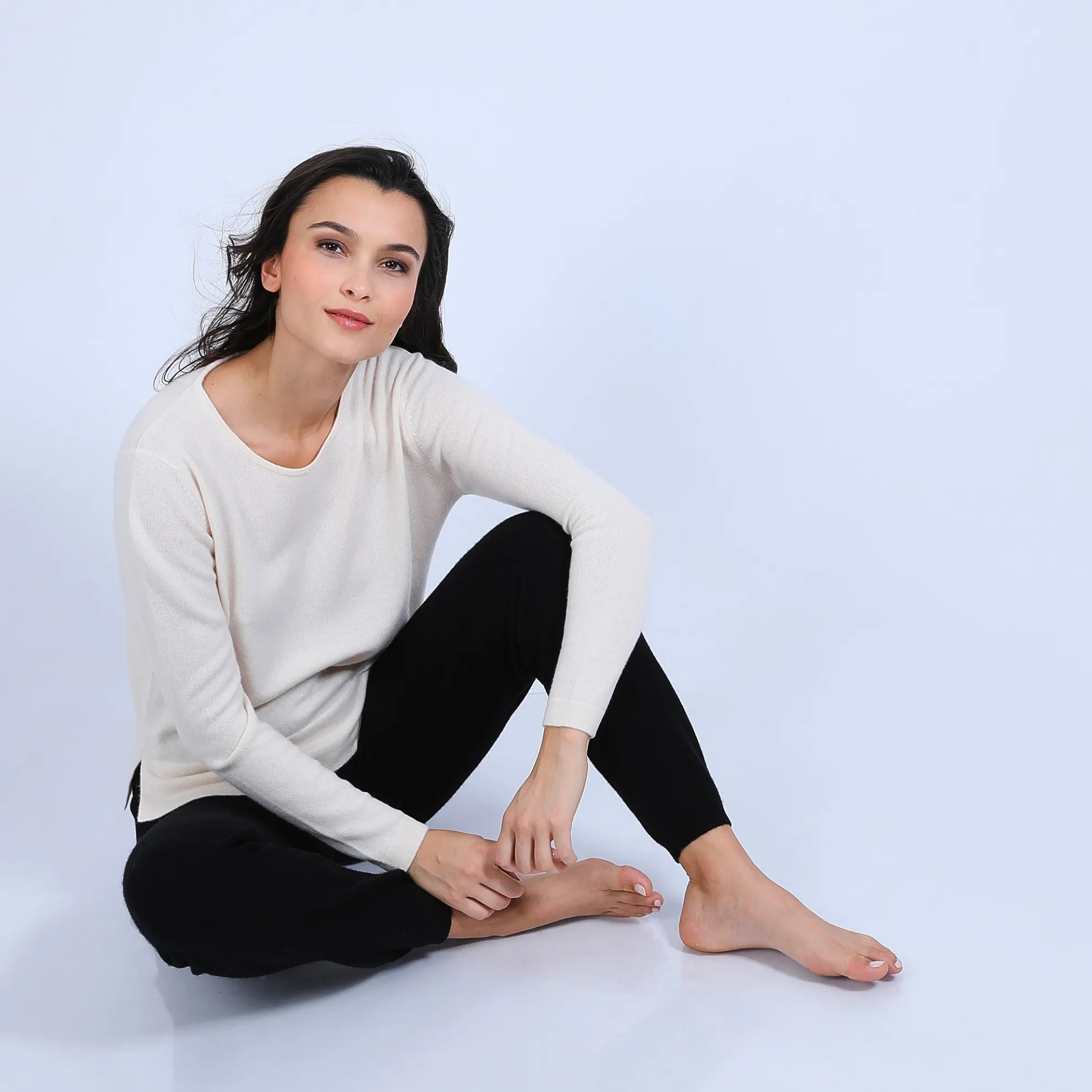 Maison Montagut Pull Court Fentes Cotes En Cachemire - Ophelie>Femme Pulls