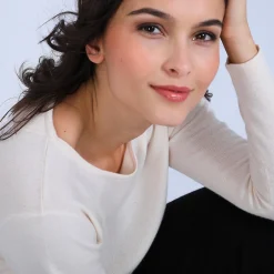 Maison Montagut Pull Court Fentes Cotes En Cachemire - Ophelie><noscript><img width=