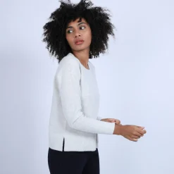 Maison Montagut Pull Court Fentes Cotes En Cachemire - Ophelie><noscript><img width=