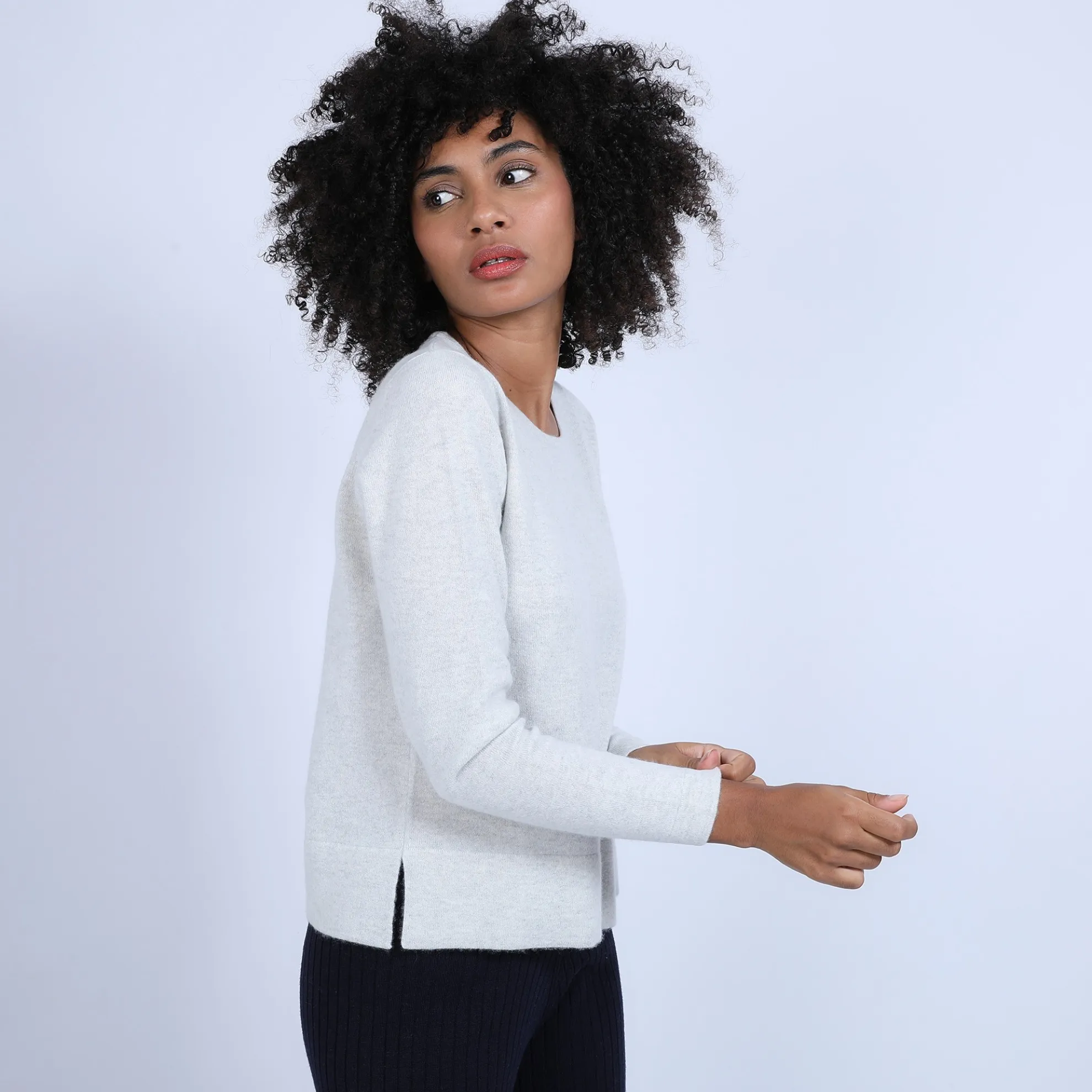 Maison Montagut Pull Court Fentes Cotes En Cachemire - Ophelie>Femme Pulls