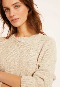 Maison Montagut Pull Emmanchures Marteau En Coton Et Lin - Mick><noscript><img width=