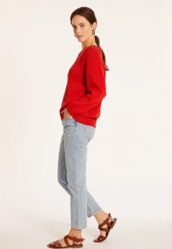 Maison Montagut Pull Emmanchures Marteau En Coton Et Lin - Mick><noscript><img width=