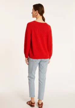 Maison Montagut Pull Emmanchures Marteau En Coton Et Lin - Mick><noscript><img width=