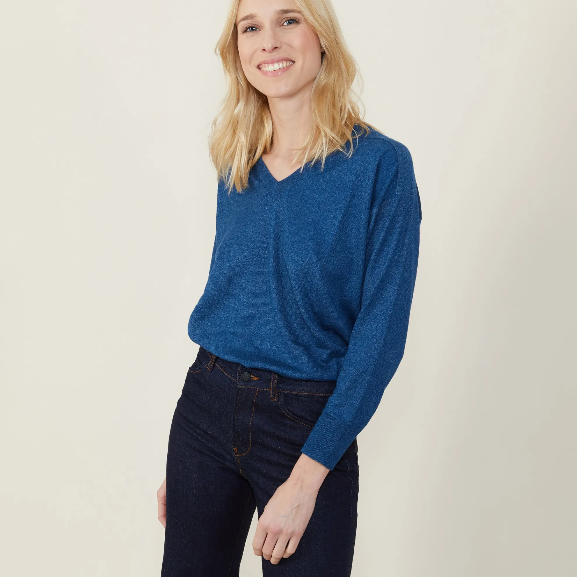 Maison Montagut Pull Emmanchures Marteau En Lin Cachemire - Bailen>Femme Pulls