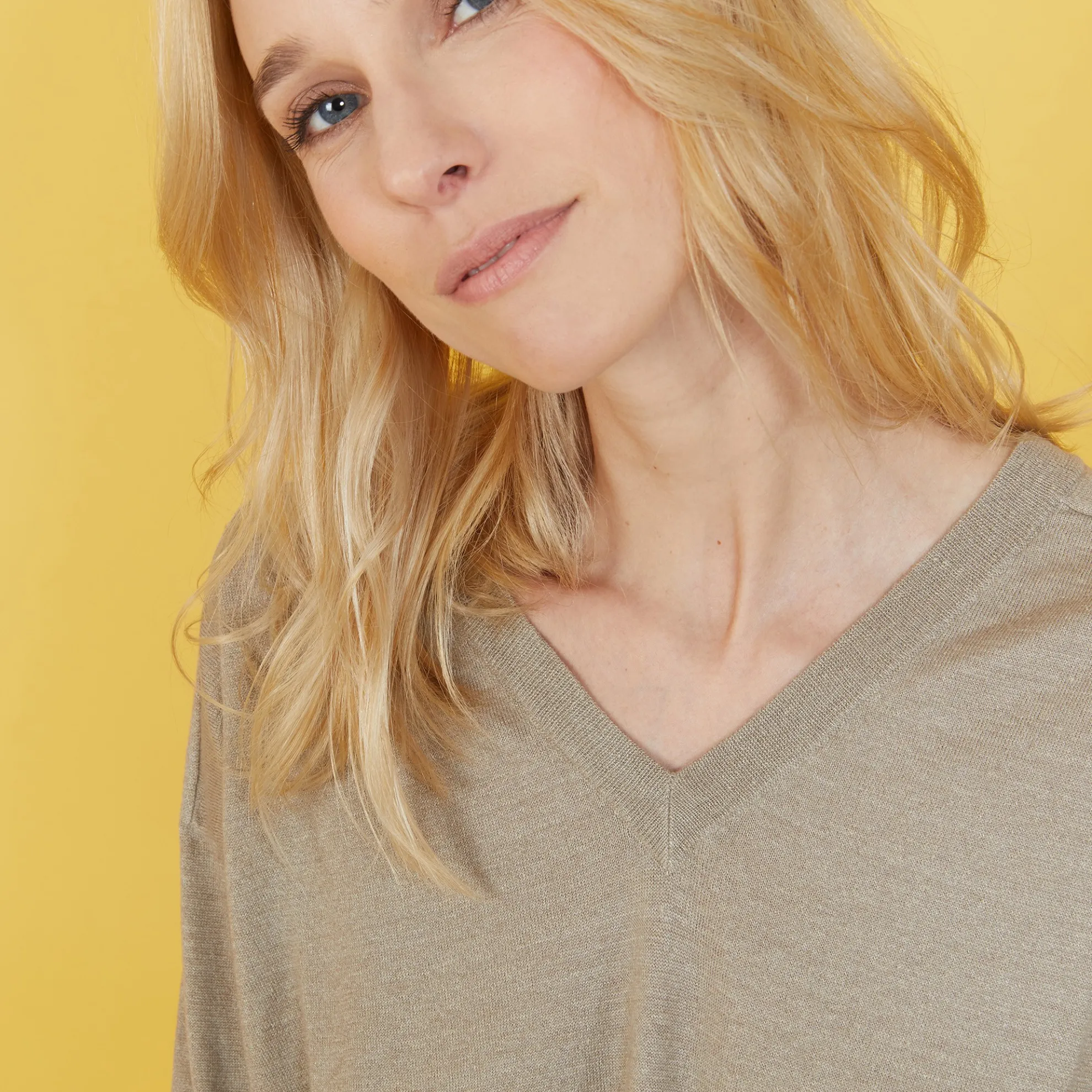 Maison Montagut Pull Emmanchures Marteau En Lin Cachemire - Bailen>Femme Pulls