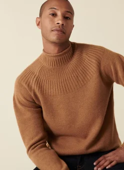 Maison Montagut Pull En Cachemire Col Avec Jeu De Mailles - Arman><noscript><img width=