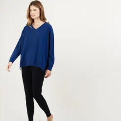 Maison Montagut Pull En Cachemire Col V Avec Fentes - Brendao><noscript><img width=