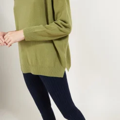 Maison Montagut Pull En Cachemire Col V Avec Fentes - Brendao><noscript><img width=