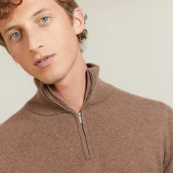 Maison Montagut Pull En Cachemire Col Zippe - Blaise><noscript><img width=