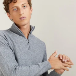 Maison Montagut Pull En Cachemire Col Zippe - Blaise><noscript><img width=