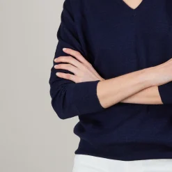 Maison Montagut Pull En Cachemire Lin - Blondie><noscript><img width=