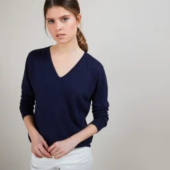 Maison Montagut Pull En Cachemire Lin - Blondie><noscript><img width=