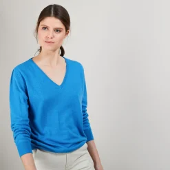 Maison Montagut Pull En Cachemire Lin - Blondie><noscript><img width=