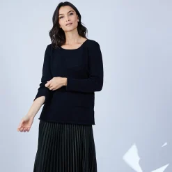 Maison Montagut Pull En Laine Et Soie Poche Avant - Bajira><noscript><img width=