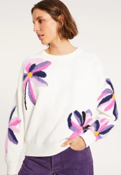 Maison Montagut Pull Fantaisie En Coton Bio - Mariane><noscript><img width=