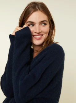 Maison Montagut Pull Fentes Jeux De Points Cachemire - Giulia><noscript><img width=