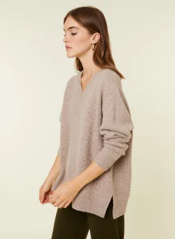 Maison Montagut Pull Fentes Jeux De Points Cachemire - Giulia><noscript><img width=