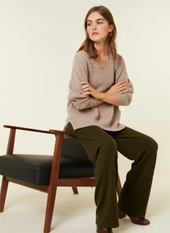 Maison Montagut Pull Fentes Jeux De Points Cachemire - Giulia><noscript><img width=